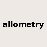 allometry是什么意思