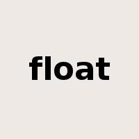 float是什么意思