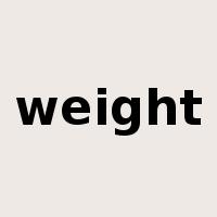 weight是什么意思