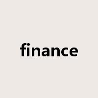 finance是什么意思