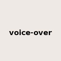 voice-over是什么意思