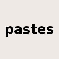 pastes是什么意思