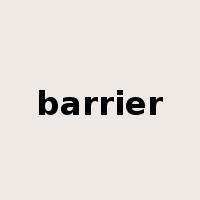 barrier是什么意思