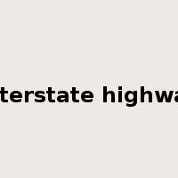 interstate highway是什么意思