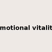 emotional vitality是什么意思