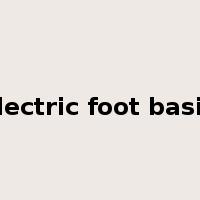 electric foot basin是什么意思