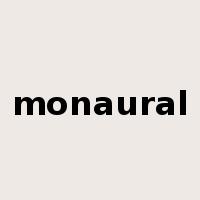 monaural是什么意思