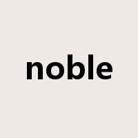 noble是什么意思