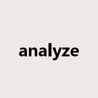 analyze是什么意思