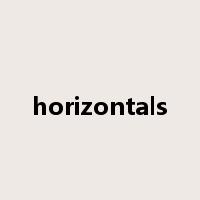 horizontals是什么意思