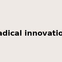 radical innovation是什么意思