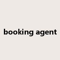 booking agent是什么意思