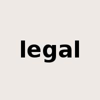 legal是什么意思