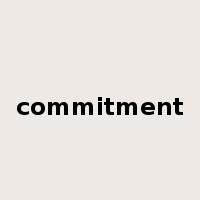 commitment是什么意思