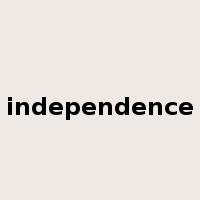 independence是什么意思