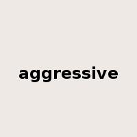 aggressive是什么意思