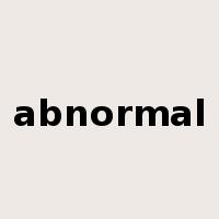 abnormal是什么意思