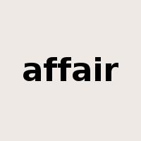 affair是什么意思