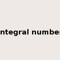 integral number是什么意思