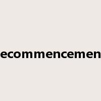 recommencement是什么意思