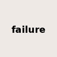 failure是什么意思