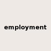 employment是什么意思