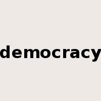 democracy是什么意思