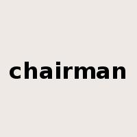 chairman