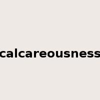 calcareousness是什么意思