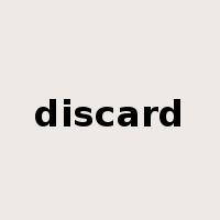 discard是什么意思