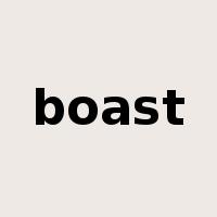 boast是什么意思