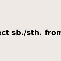 protect sb./sth. from sth.是什么意思