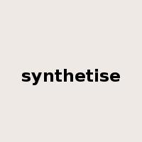 synthetise是什么意思