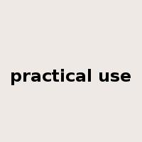 practical use是什么意思