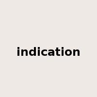 indication是什么意思