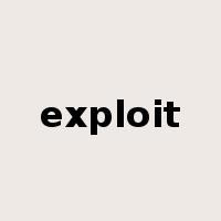 exploit是什么意思