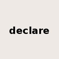 declare是什么意思