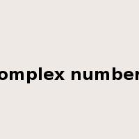 complex numbers是什么意思