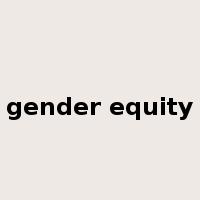 gender equity是什么意思