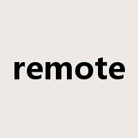 remote是什么意思