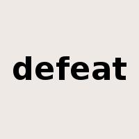 defeat是什么意思