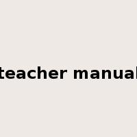 teacher manual是什么意思