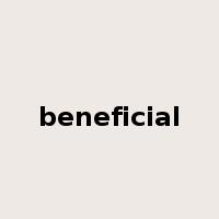 beneficial是什么意思