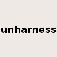 unharness