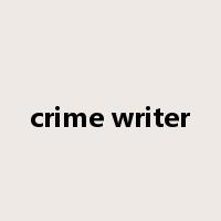 crime writer是什么意思