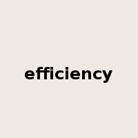 efficiency是什么意思