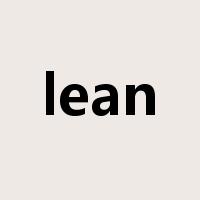 lean是什么意思