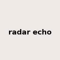 radar echo是什么意思