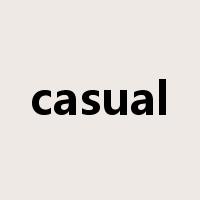 casual是什么意思