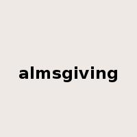 almsgiving是什么意思